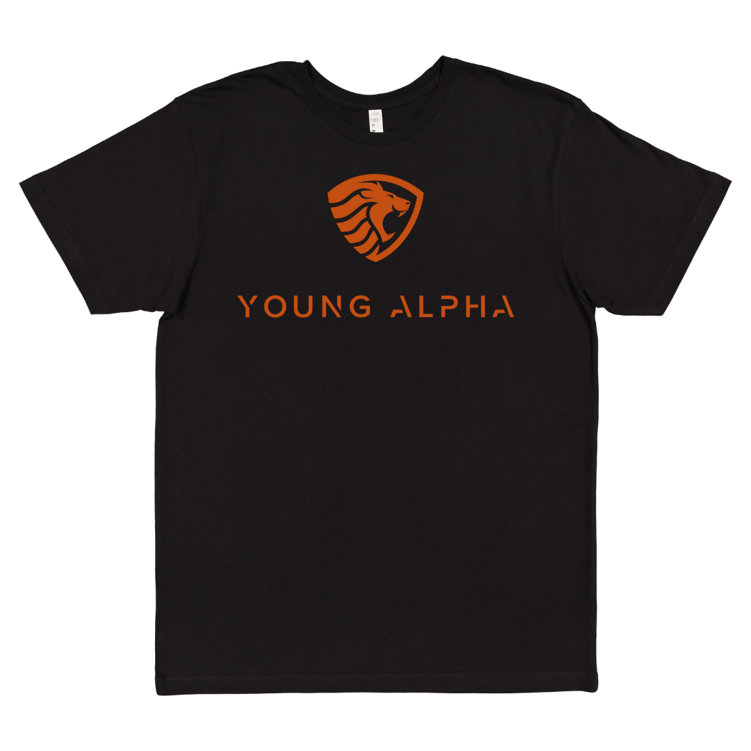 Young Alpha Teen/Adult Tee,  Burnt Orange