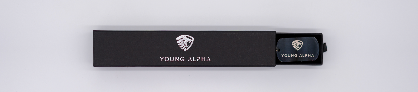 (Parents Black Only) Young Alpha Dog Tag