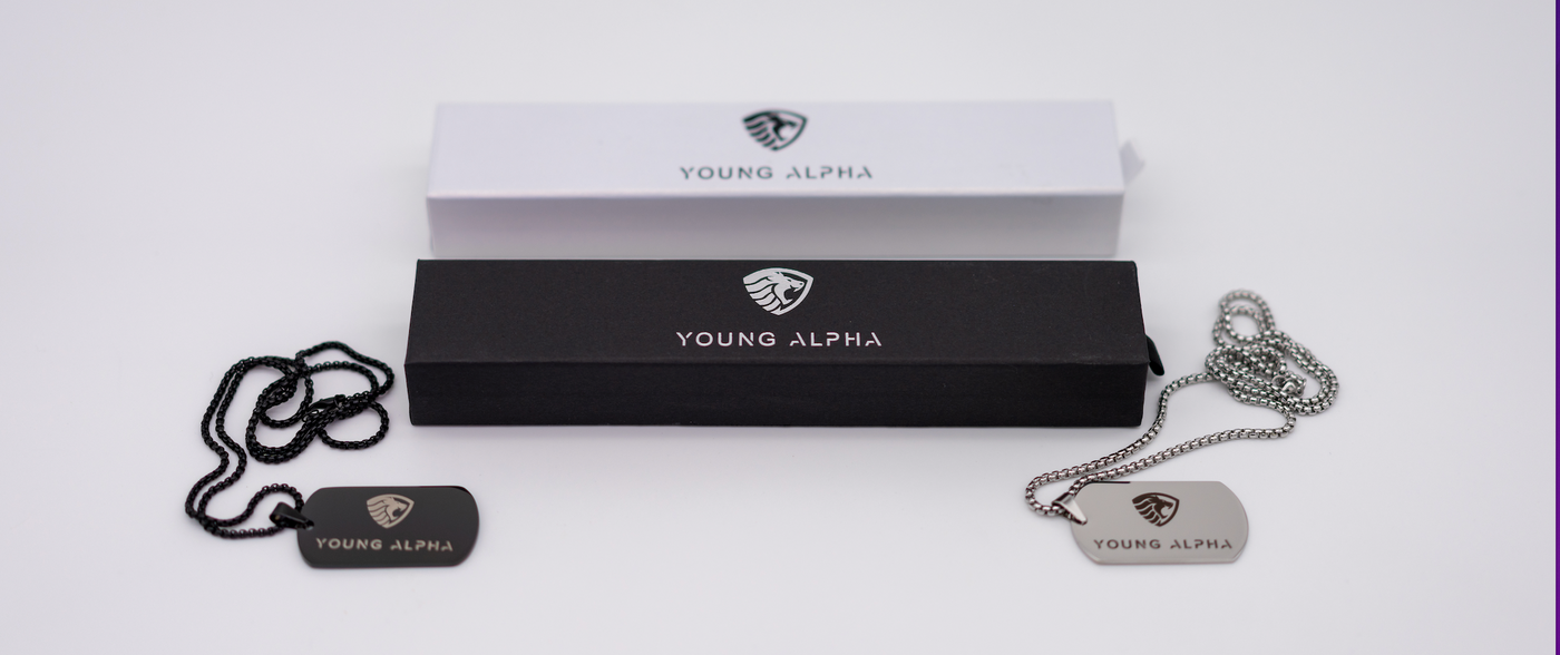 (Parents Black Only) Young Alpha Dog Tag