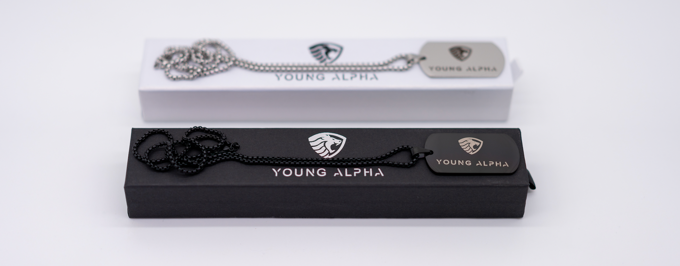 (Parents Black Only) Young Alpha Dog Tag
