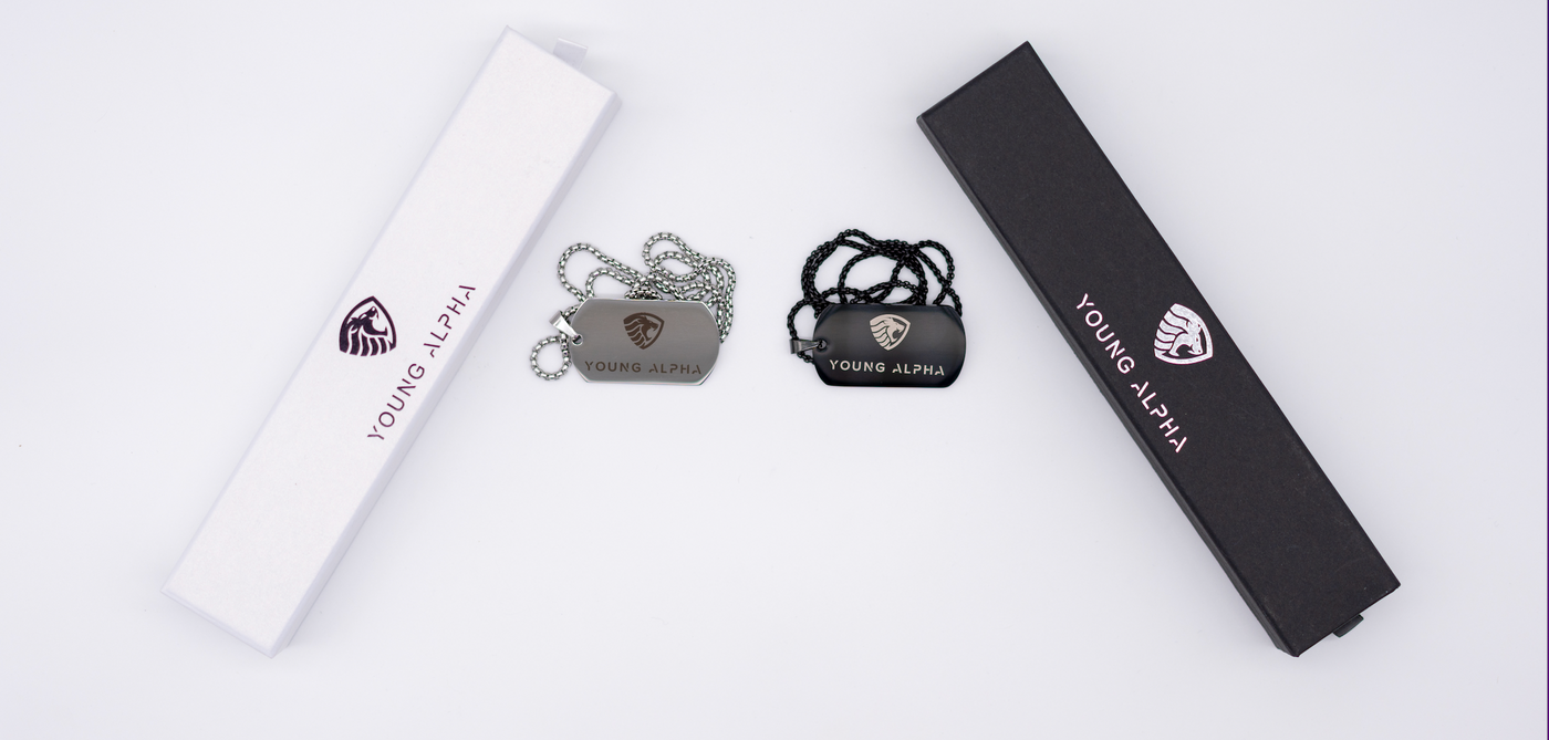 (Parents Black Only) Young Alpha Dog Tag
