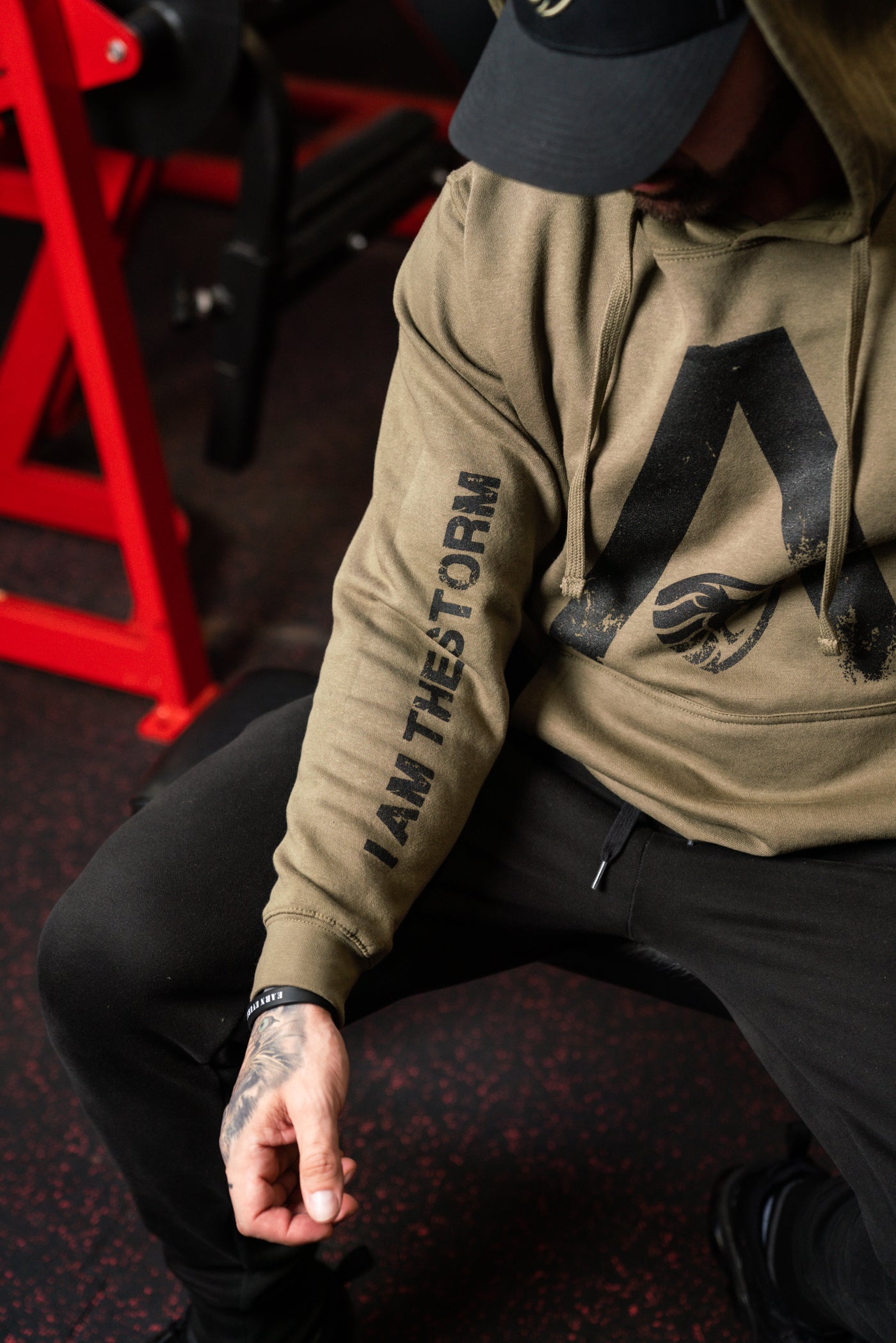 Alpha Leader Military Green Hoodie