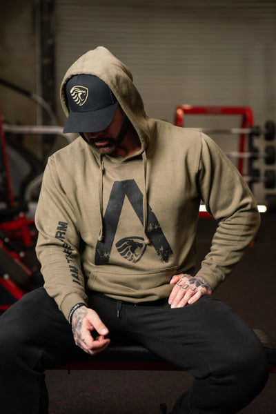 Alpha Leader Military Green Hoodie