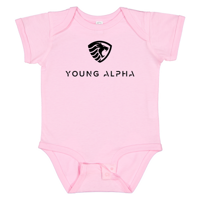 Young Alpha Infant Bodysuit, Pink