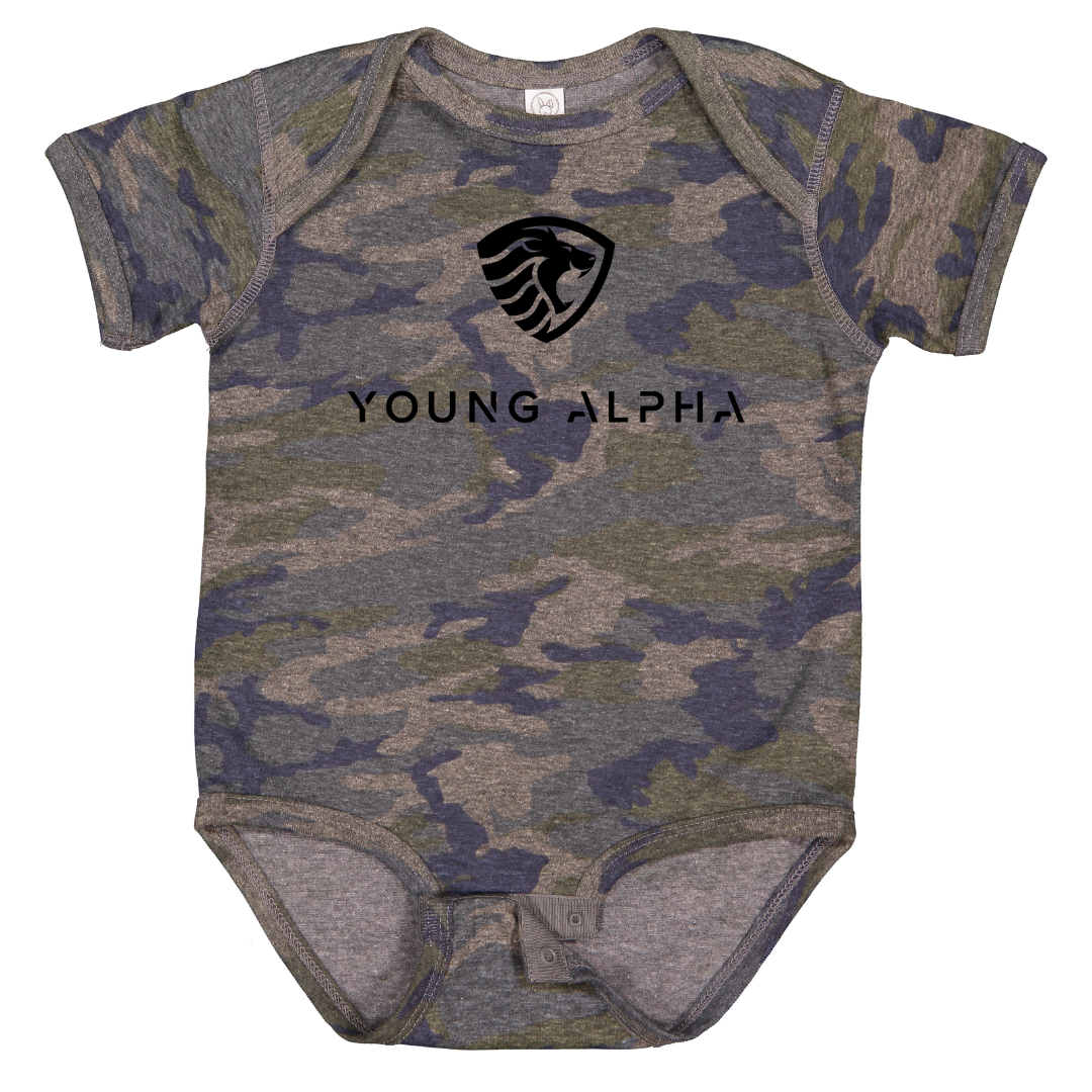 Young Alpha Infant Bodysuit, Camo