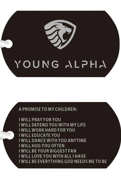 (Parents Black Only) Young Alpha Dog Tag