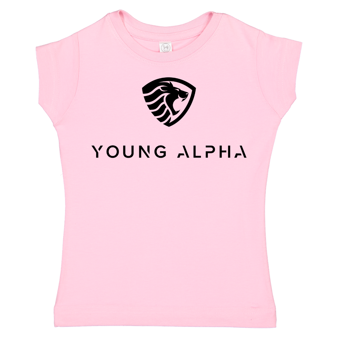 Young Alpha Toddler Tee, Pink