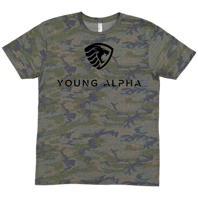 Young Alpha Youth Tee, Vintage Camo